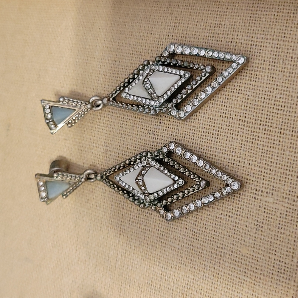 C+I statement earrings vintage